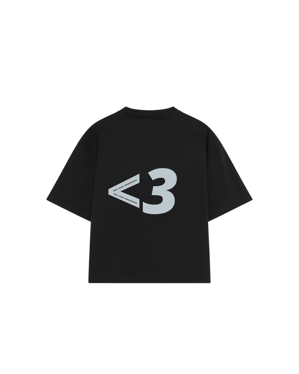 Not Just <3 Black Tee