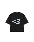 Not Just <3 Black Tee