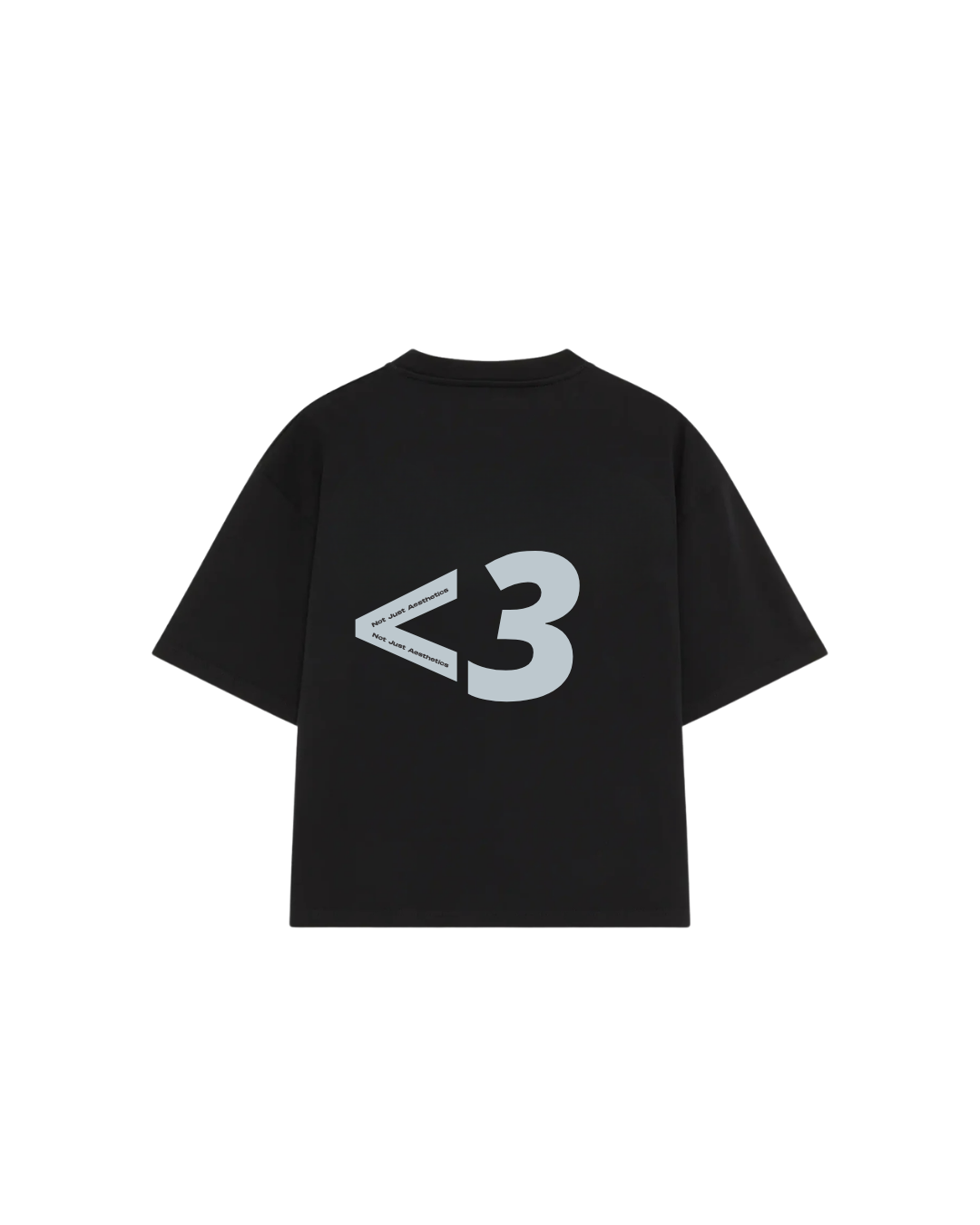 Not Just <3 Black Tee