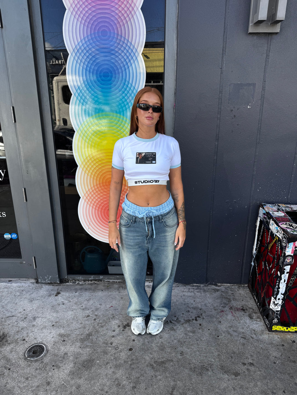 D10S White Baby Tee