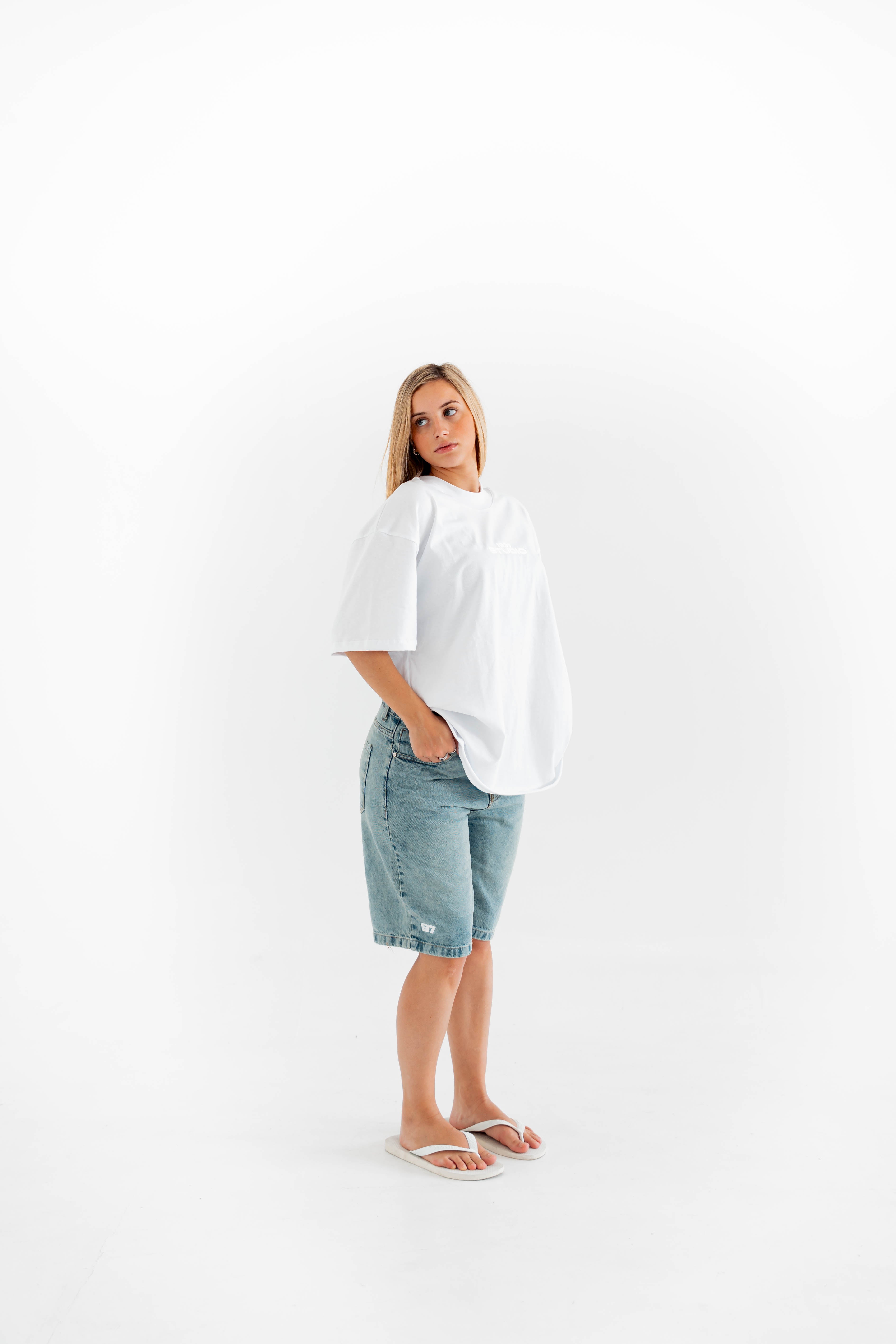 Essentials Logo White Tee